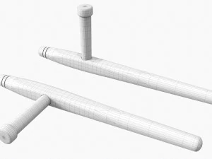 Tonfa Okinawa Wood 3D Model