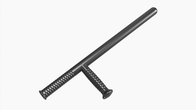 Tonfa Plastic 3D 모델 .c4d .max .obj .3ds .fbx .stl .blend 
