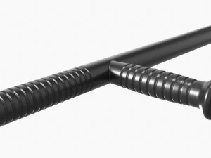 Tonfa Plastica Modello 3D