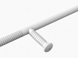 Tonfa Plastica Modello 3D