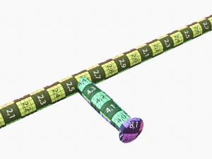 Tonfa Plastica Modello 3D