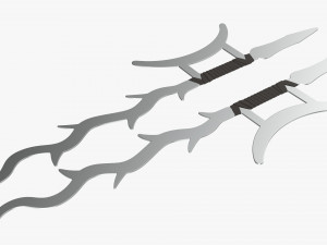 Twin Hooks Tree Swords Modèle 3D