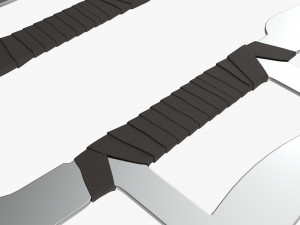 Twin Hooks Tree Swords Modèle 3D