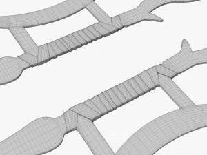 Twin Hooks Tree Swords Modèle 3D