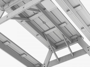 Wood Picnic Table Dirty 3D-Modell
