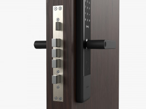 Xiaomi Aqara N200 Smart Door Lock Black 3D Model