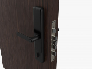 Xiaomi Aqara N200 Smart Door Lock Black 3D Model