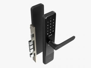 Xiaomi Aqara N200 Smart Door Lock Black 3D Model
