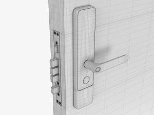 Xiaomi Aqara N200 Smart Door Lock Black 3D Model