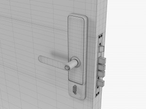 Xiaomi Aqara N200 Smart Door Lock Black 3D Model