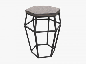 Bar Chair Hexagonal 01 Modelo 3D
