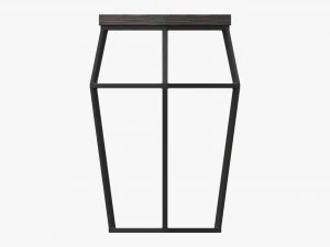 Bar Chair Hexagonal 01 3D Model