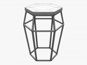 Bar Chair Hexagonal 01 3D Model