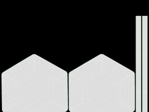 Bar Chair Hexagonal 01 Model 3D