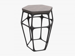 Bar Chair Hexagonal 02 Modelo 3D