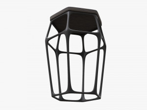 Bar Chair Hexagonal 02 Model 3D