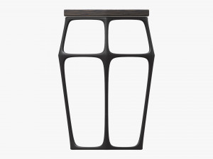 Bar Chair Hexagonal 02 Model 3D