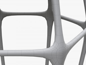 Bar Chair Hexagonal 02 Model 3D