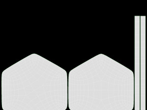 Bar Chair Hexagonal 02 Model 3D