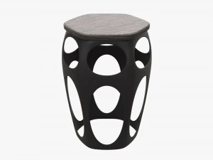 Bar Chair Hexagonal 03 3D Model