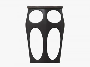 Bar Chair Hexagonal 03 3D Model