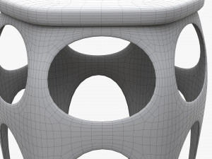 Bar Chair Hexagonal 03 Modello 3D