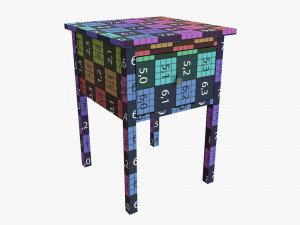 Bedside Table 03 3D-Modell