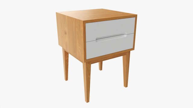 Bedside Table 04 3D 모델 .c4d .max .obj .3ds .fbx .stl .blend 