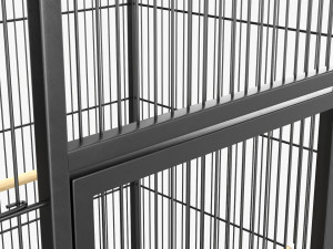 Bird Cage Large With Stand On Wheels Model 3D