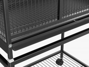 Bird Cage Large With Stand On Wheels Model 3D