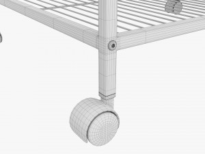 Bird Cage Large With Stand On Wheels Model 3D