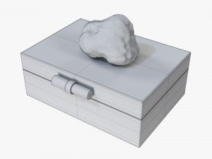 Box With Malachite Stone 3D-Modell