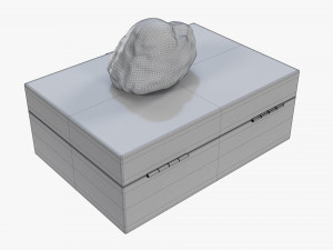 Box With Malachite Stone 3D-Modell