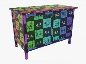 Chest Of Drawers 07 3D Model