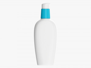 Facial Lotion Bottle Mockup Modelo 3D