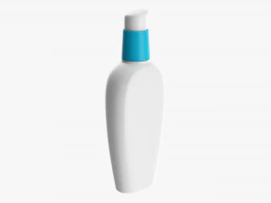 Facial Lotion Bottle Mockup 3D Model