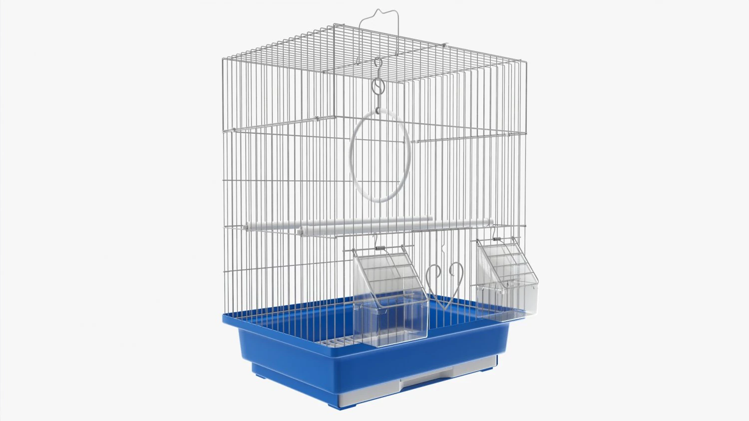 Flat Top Bird Cage 3D Model .c4d .max .obj .3ds .fbx .stl .blend 