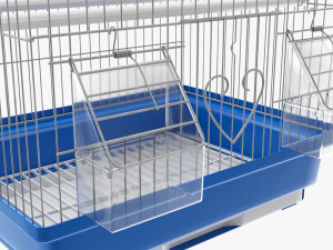 Flat Top Bird Cage Modelo 3D