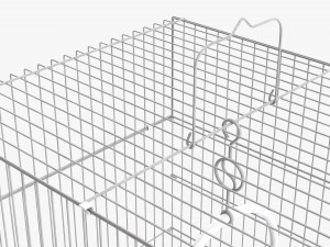 Flat Top Bird Cage Modelo 3D