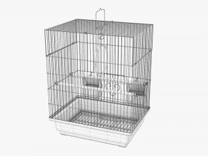 Flat Top Bird Cage 3D Model