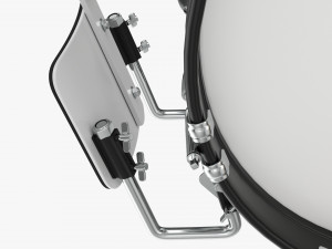 Marching Bass Drum With Carrier 18x10 3D-Modell