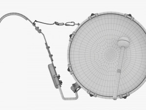 Marching Bass Drum With Carrier 18x10 3D-Modell