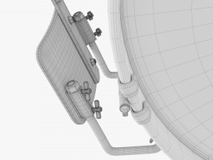Marching Bass Drum With Carrier 24x12 3D मॉडल