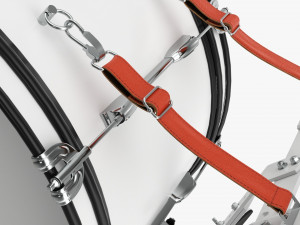 Marching Bass Drum With Carrier 26x12 3D Model