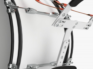 Marching Bass Drum With Carrier 26x12 3D Model