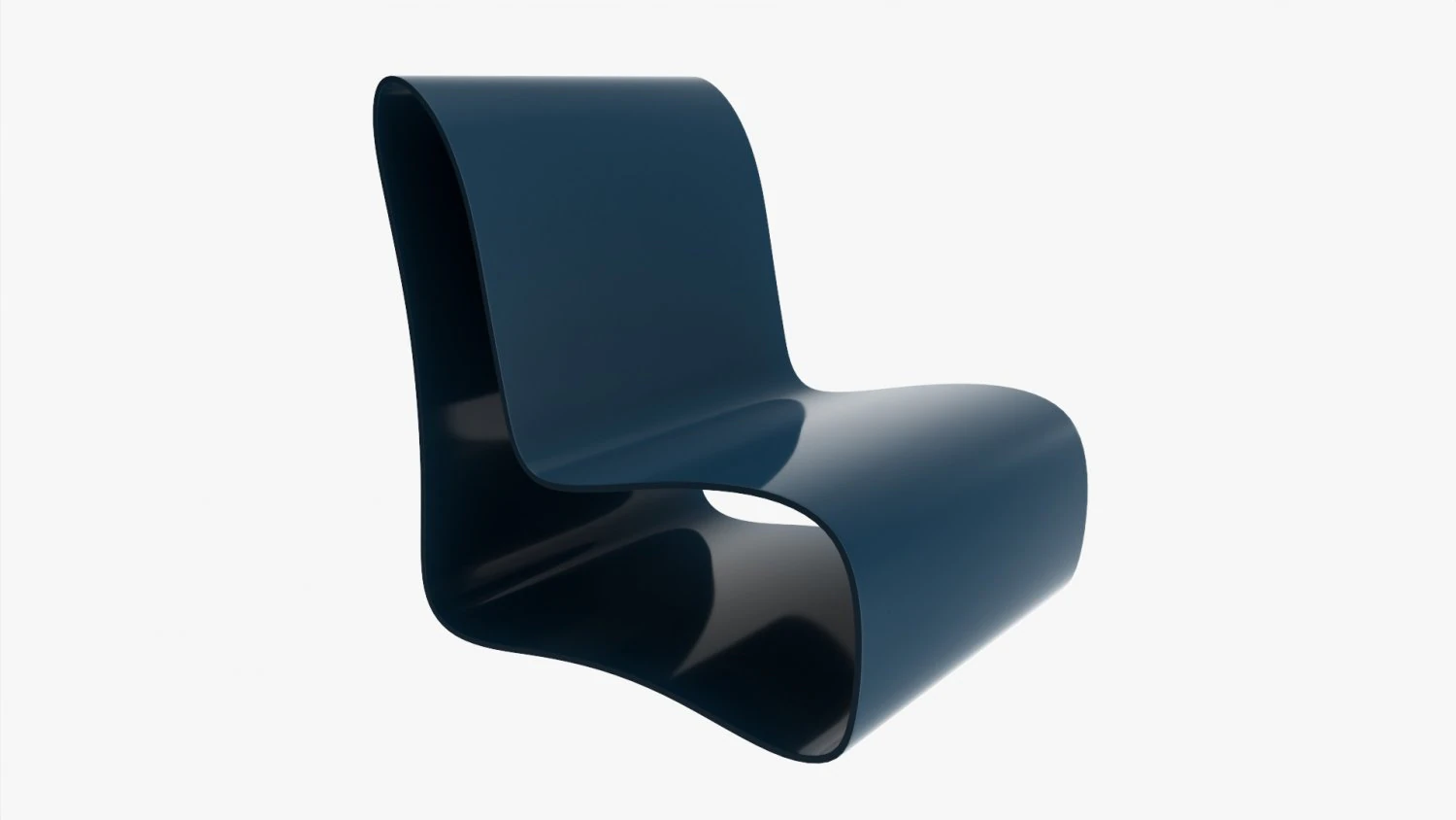 Modern Chair Plastic 3D Model .c4d .max .obj .3ds .fbx .stl .blend 
