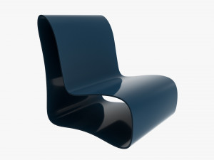 Modern Chair Plastic 3D Model