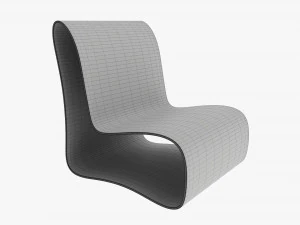 Modern Chair Plastic 3D Model