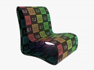Modern Chair Plastic 3D Model
