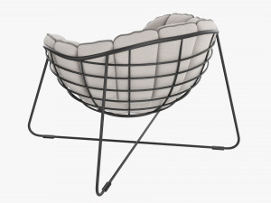 Outdoor Garden Chair With Cushion Modello 3D